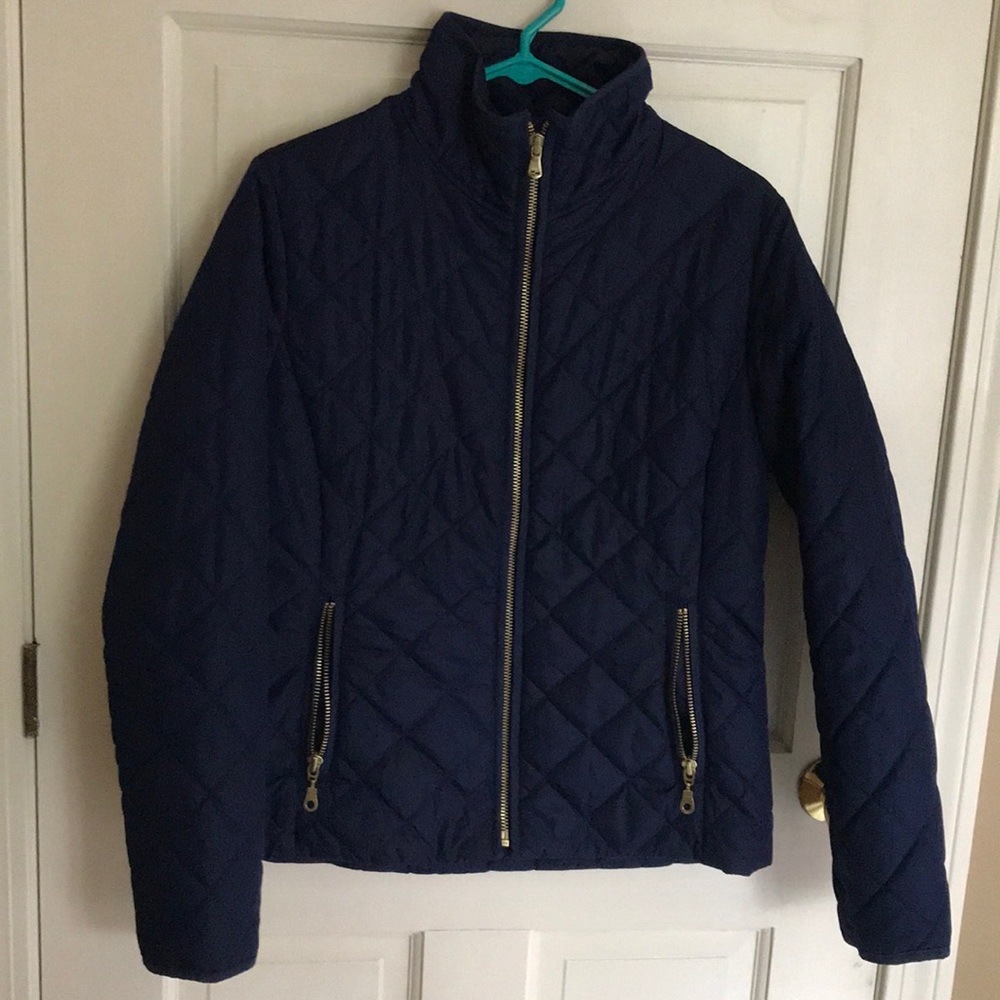 Navy blue fall jacket